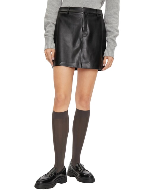 CALVIN KLEIN CK JEANS Minijupe souple ck noir - Jupes pour femmes