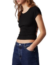 CALVIN KLEIN CK JEANS T-shirt dos nu et croisé - T-shirt