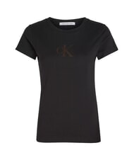 CALVIN KLEIN CK JEANS T-shirt côtelé à manches courtes - T-shirt