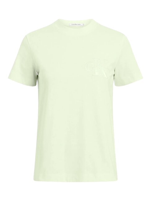 CALVIN KLEIN CK JEANS T-shirt en coton à manches courtes vert céladon - T-shirt