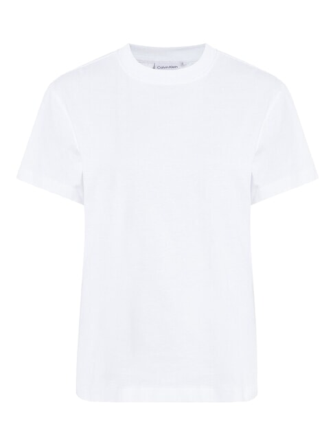 CALVIN KLEIN CK T-shirt à manches courtes avec dos découpé blanc brillant - T-shirt