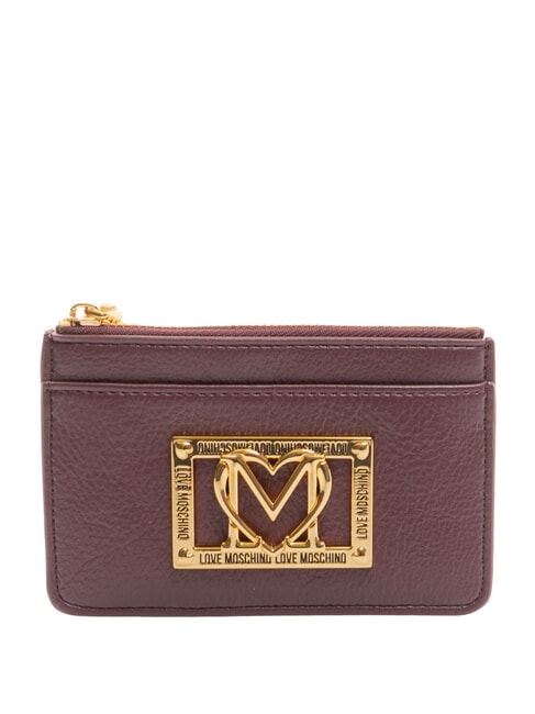 LOVE MOSCHINO LOCKED IN GOLD  Porte-monnaie vin - Portefeuilles Femme