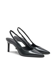 CALVIN KLEIN CK Escarpins à bride arrière en cuir - Chaussures Femme