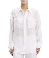 CALVIN KLEIN CK Chemise transparente à découpes surdimensionnées - Chemises
