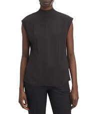 CALVIN KLEIN CK Chemisier en viscose à manches courtes ck noir - Chemises - 1