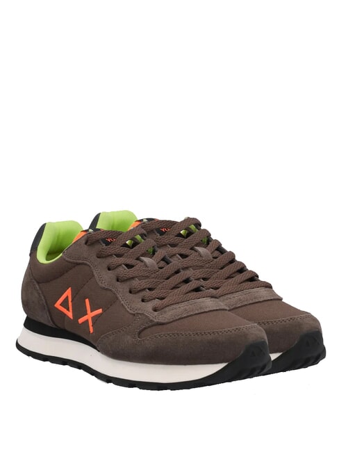SUN68 TOM FLUO  Baskets marron - Chaussures Homme