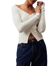 CALVIN KLEIN CK JEANS Cardigan côtelé à boutons - Chandails pour femmes