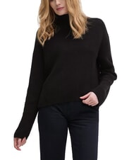 CALVIN KLEIN CK JEANS Pull col roulé en coton coupe décontractée - Chandails pour femmes