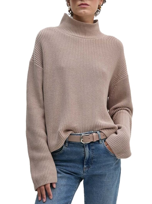 CALVIN KLEIN CK JEANS Pull col roulé en coton coupe décontractée chèvre - Chandails pour femmes