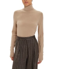 CALVIN KLEIN CK Pull col roulé en laine coupe slim - Chandails pour femmes