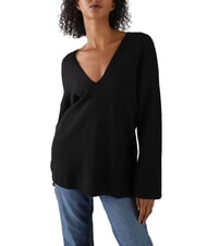 CALVIN KLEIN CK Pull col V à manches larges - Chandails pour femmes