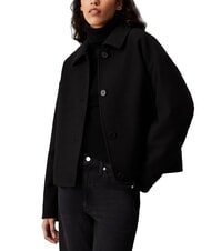 CALVIN KLEIN CK JEANS Veste courte en laine m&eacute;lang&eacute;e ck noir - Vestes pour femmes - 1