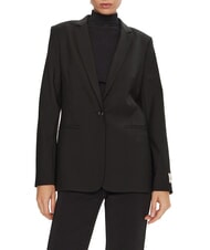 CALVIN KLEIN CK Veste blazer en laine mélangée à un bouton - Vestes pour femmes