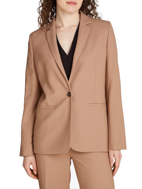CALVIN KLEIN CK Veste blazer en laine mélangée à un bouton amphore - Vestes pour femmes