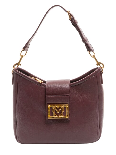 LOVE MOSCHINO LOCKED IN GOLD Sac à bandoulière, avec bandoulière vin - Sacs pour Femme