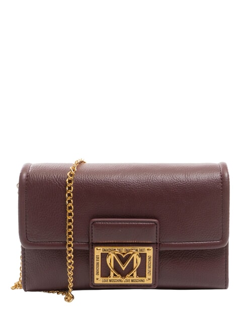 LOVE MOSCHINO SMART DAILY Pochette avec chaîne vin - Sacs pour Femme