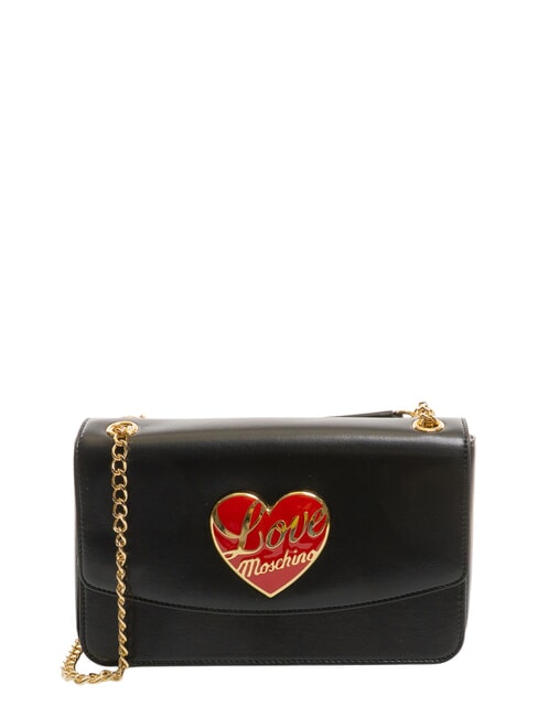 LOVE MOSCHINO LOVE HEART  Sac à bandoulière Noir - Sacs pour Femme