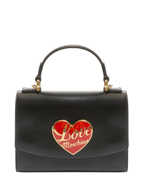 LOVE MOSCHINO LOVE HEART Sac à main avec bandoulière Noir - Sacs pour Femme