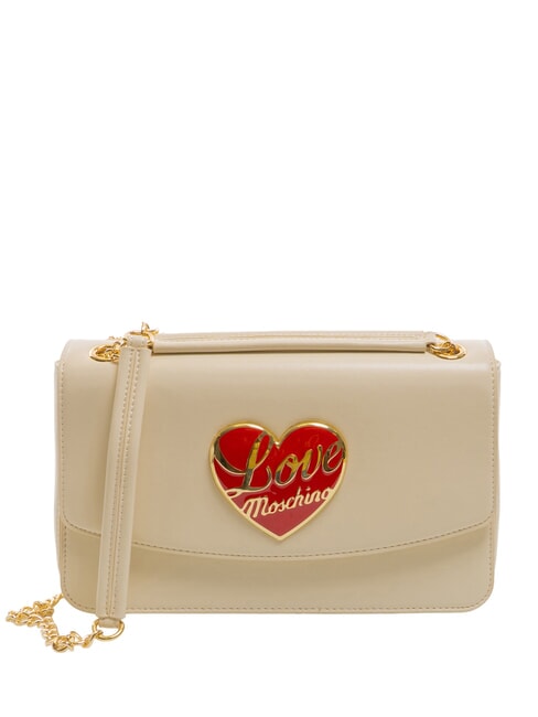 LOVE MOSCHINO LOVE HEART  Sac à bandoulière Ivoire - Sacs pour Femme