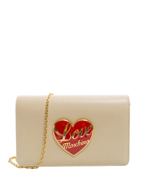 LOVE MOSCHINO LOVE HEART  Sac à bandoulière Ivoire - Sacs pour Femme