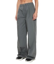 CALVIN KLEIN CK JEANS Pantalon chino &agrave; jambes larges et droites gris infini - Pantalons pour femmes - 1