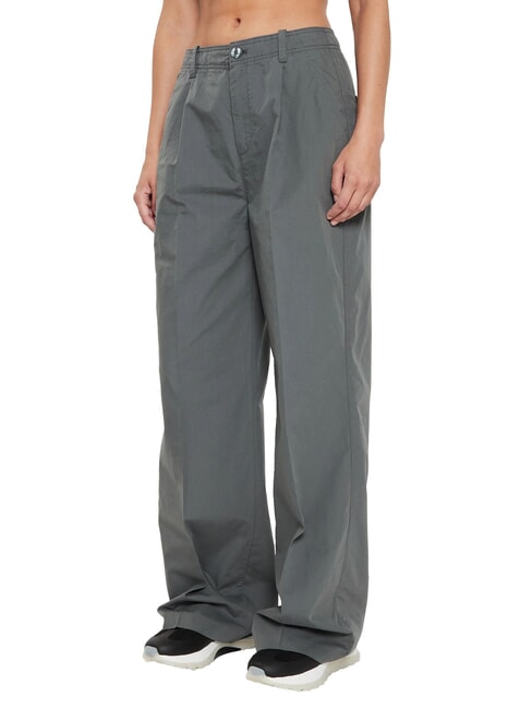 CALVIN KLEIN CK JEANS Pantalon chino à jambes larges et droites gris infini - Pantalons pour femmes