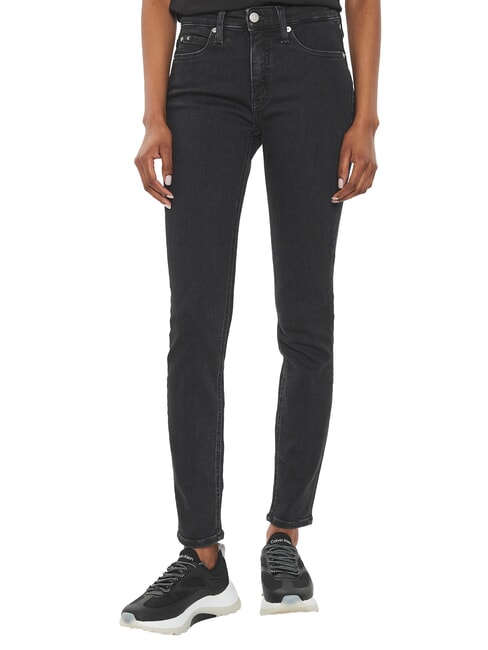 CALVIN KLEIN CK JEANS Jean skinny taille mi-haute jean noir - Jeans