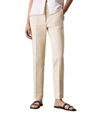 CALVIN KLEIN CK Pantalon chino taille haute à jambe droite - Pantalons pour femmes