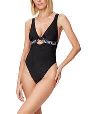 CALVIN KLEIN CK Maillot de bain une pièce avec rubans logotés - Maillots de bain femme
