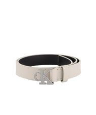 CALVIN KLEIN CK JEANS MONOGRAM  Ceinture en cuir fabriqu&eacute;e en Italie - Ceintures