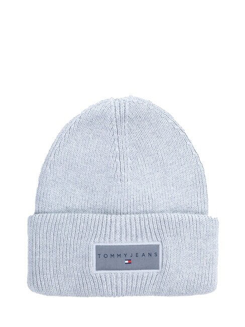 TOMMY HILFIGER TJM LINEAR LOGO chapeau en coton chiné gris moyen - Bonnets