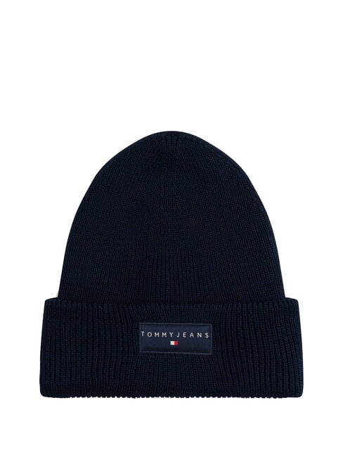 TOMMY HILFIGER TJM LINEAR LOGO chapeau en coton marine nuit noire - Bonnets