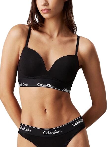 CALVIN KLEIN CK soutien-gorge push-up noir w. dtm wb - Sous-vêtements pour femmes