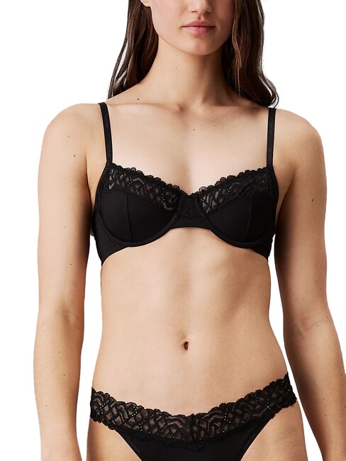 CALVIN KLEIN CK Soutien-gorge à armatures et dentelle noir - Sous-vêtements pour femmes