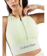 CALVIN KLEIN CK PERFORMANCE Soutien-gorge de sport zippé à impact moyen - Sous-vêtements pour femmes