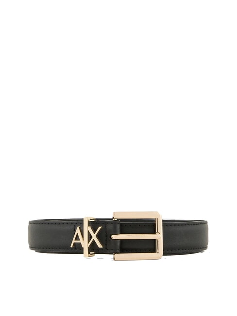 ARMANI EXCHANGE TONGUE Ceinture en cuir Noir - Ceintures