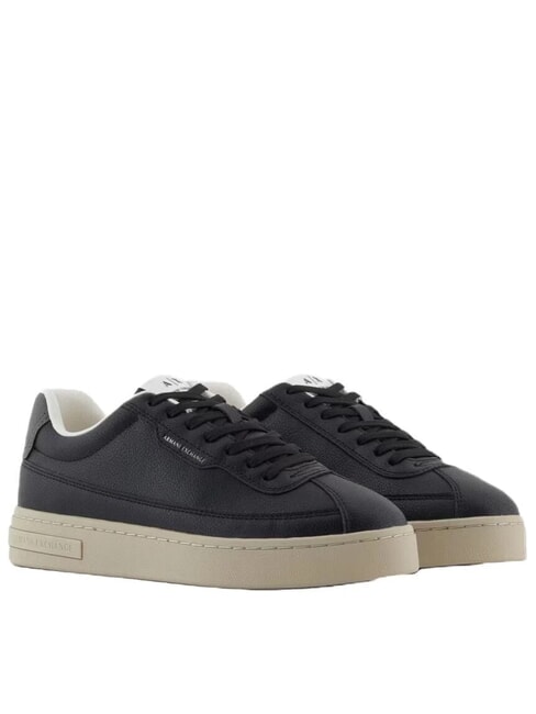 ARMANI EXCHANGE LONDON MINI-TUMBLED Baskets noir - Chaussures Homme