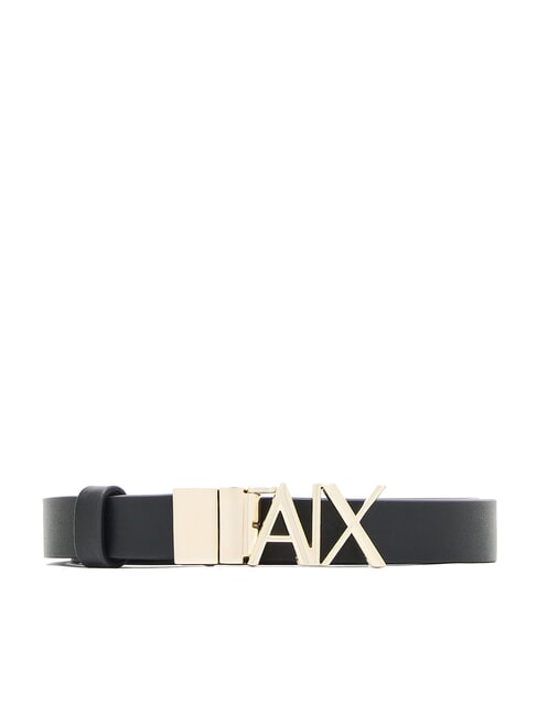 ARMANI EXCHANGE CINTURA Ceinture en cuir réversible noir / chocolat - Ceintures