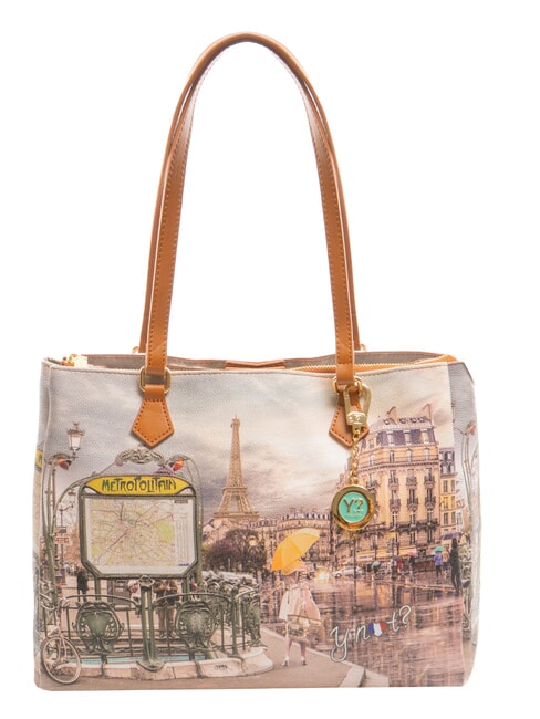 YNOT YESBAG Sac à bandoulière imprimé Métro parisien - Sacs pour Femme