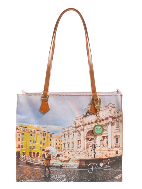 YNOT YESBAG Sac fourre-tout à bandoulière Rome arc-en-ciel - Sacs pour Femme