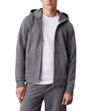 CALVIN KLEIN CK PERFORMANCE Sweat &agrave; capuche enti&egrave;rement zipp&eacute; chin&eacute; gris moyen - Pulls molletonn&eacute;s - 1