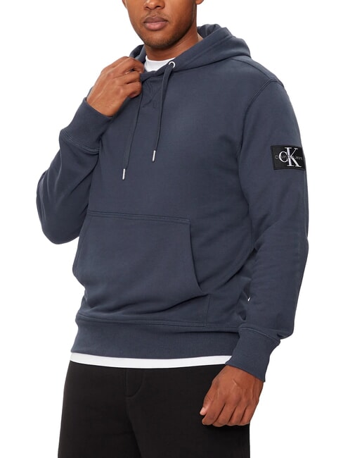 CALVIN KLEIN CK JEANS Sweat à capuche avec patch logo encre - Pulls molletonnés