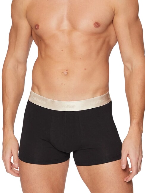 CALVIN KLEIN CK Boxer avec élastique contrasté noir avec cocon wb - Slip homme