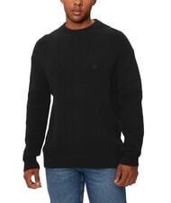 CALVIN KLEIN CK JEANS Pull ras du cou coupe r&eacute;guli&egrave;re ck noir - Pulls pour hommes - 1