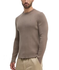 CALVIN KLEIN CK JEANS Pull ras du cou côtelé coupe slim - Pulls pour hommes