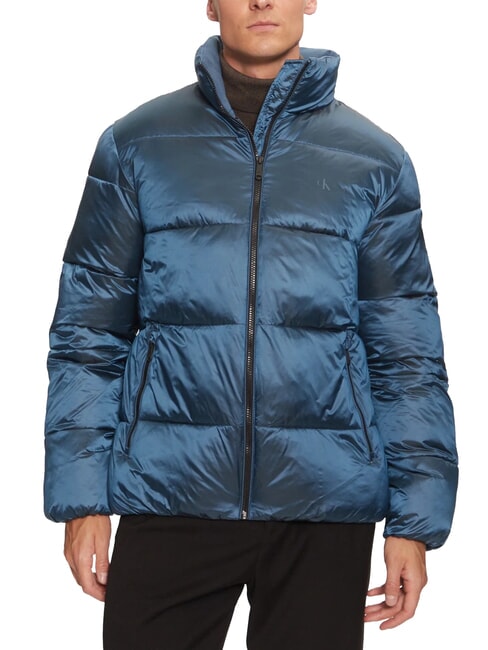 CALVIN KLEIN CK JEANS Veste matelassée brillante Bleu Chine / Noir CK - Doudounes homme