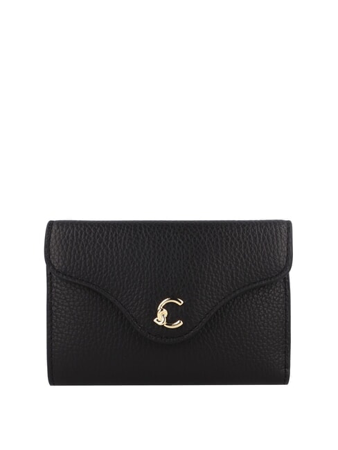COCCINELLE C-ME Portefeuille moyen en cuir Noir - Portefeuilles Femme