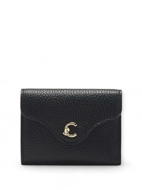 COCCINELLE C-ME  Petit portefeuille en cuir Noir - Portefeuilles Femme