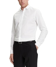 CALVIN KLEIN CK JEANS Chemise extensible à manches longues et coupe slim blanc brillant - Chemises pour hommes - 1