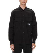CALVIN KLEIN CK JEANS Chemise cargo &agrave; manches longues coupe d&eacute;contract&eacute;e - Chemises pour hommes